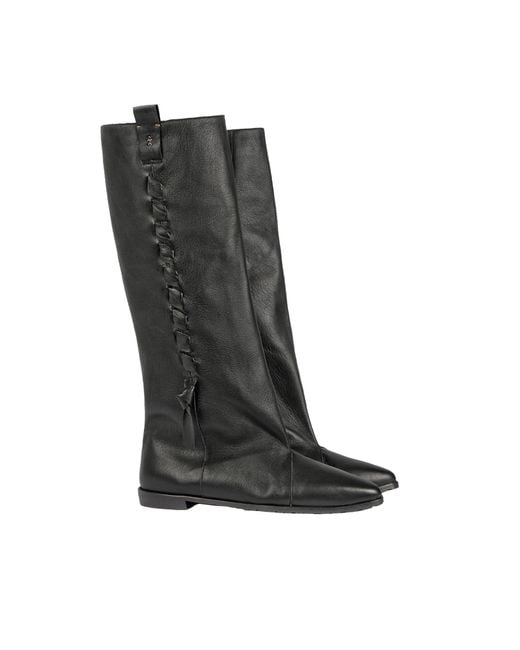 HENRY BEGUELIN ARCHIVE Black Wide-Leg Boot Old Iron