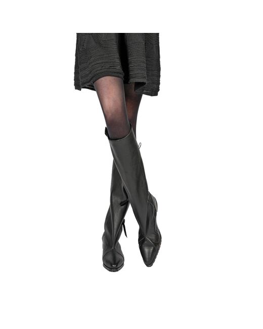 HENRY BEGUELIN ARCHIVE Black Wide-Leg Boot Old Iron