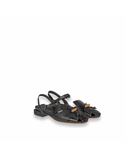Henry Beguelin Metallic Slingback Toggle Patch Lux