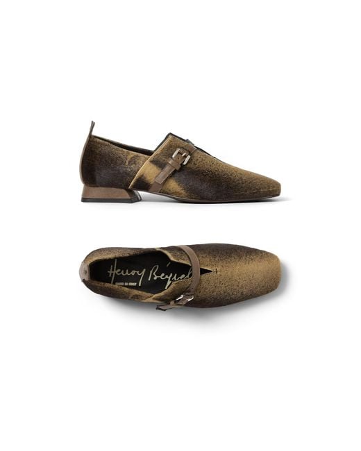 Henry Beguelin Natural Buckle Strap Flat