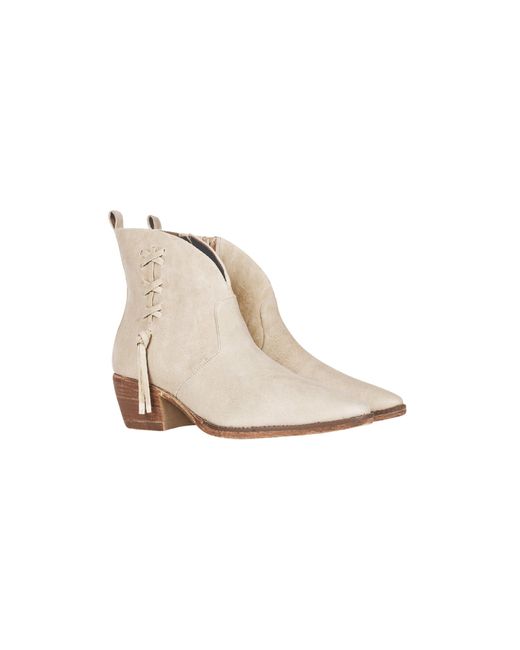 HENRY BEGUELIN ARCHIVE White Texan Bootie Grattato