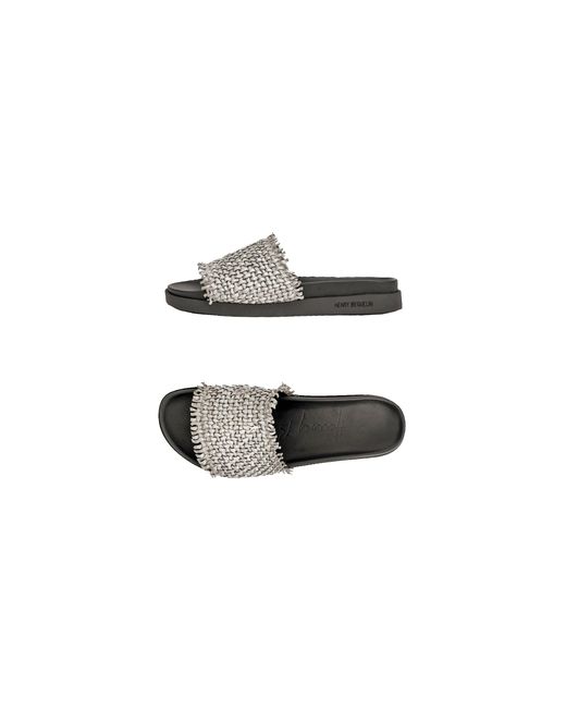 HENRY BEGUELIN ARCHIVE Gray Slipper Intreccio Madreperla