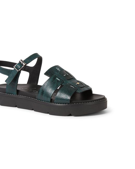 Henry Beguelin Black Patch Lux Sandal