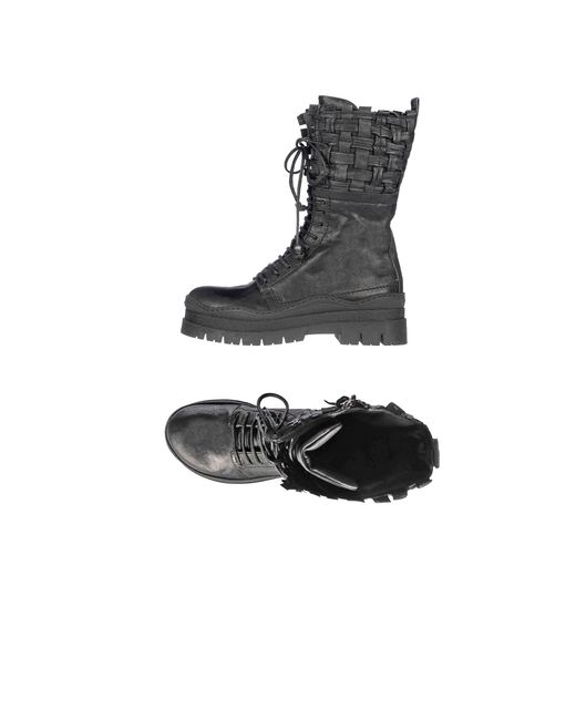 HENRY BEGUELIN ARCHIVE Green Combat Boot Intreccio Cesta