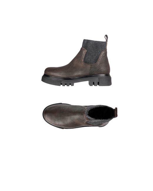 HENRY BEGUELIN ARCHIVE Brown Chelsea Boot Grattato