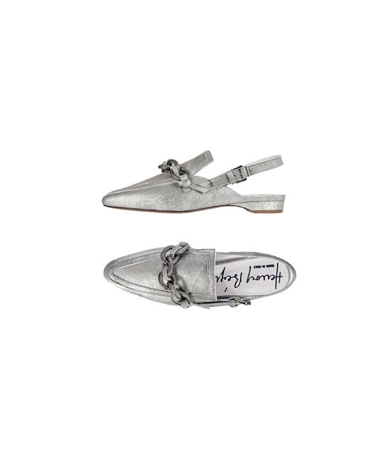 Henry Beguelin Metallic Pointed Slipper Graffiato