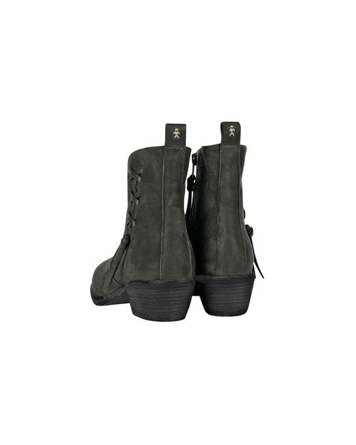 HENRY BEGUELIN ARCHIVE White Texan Bootie Grattato