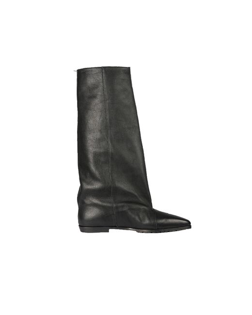 HENRY BEGUELIN ARCHIVE Black Wide-Leg Boot Old Iron