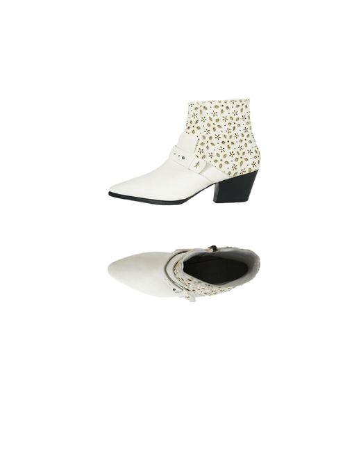 HENRY BEGUELIN ARCHIVE White Bootie Baku Chalk