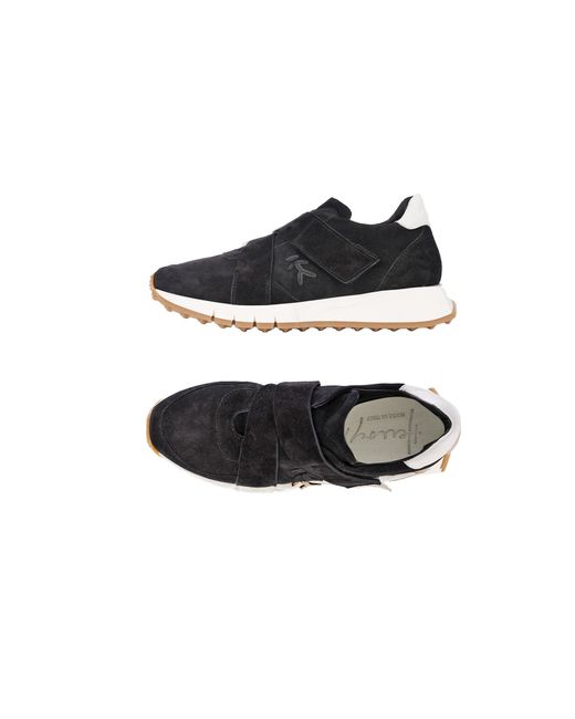 Henry Beguelin Black Suede Leather Sneaker