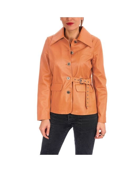 Henry Beguelin Orange Jacket Nappa Caramel