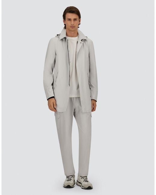 Herno Gray Nylon Dive Trousers for men