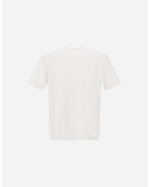 Herno White Jersey Knit Effect T-Shirt for men