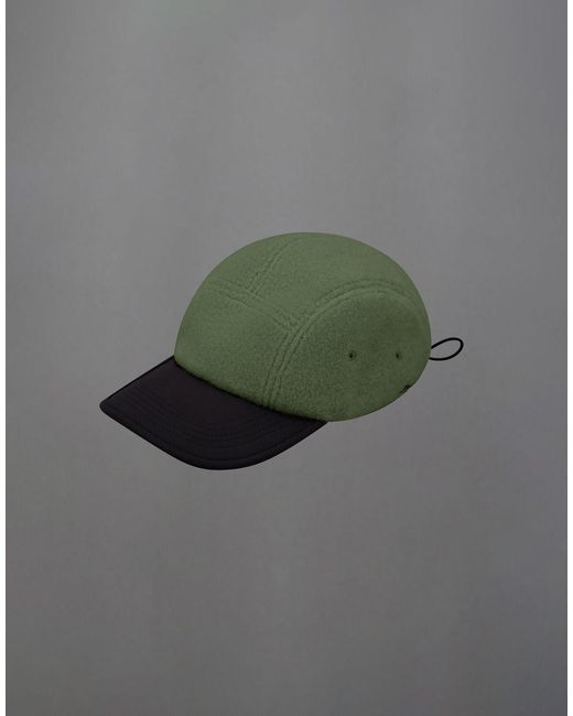 Herno Green Laminar Polar Fleece And Extra Light Stretch Padded Hat