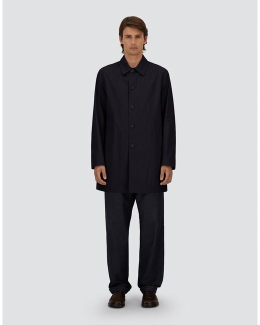 Herno Blue Raincoat for men