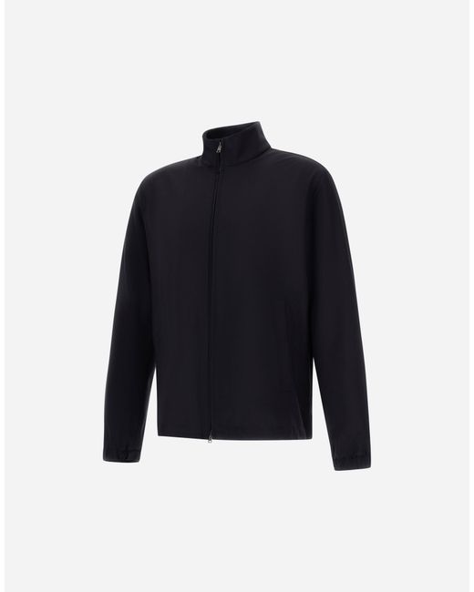 Herno Blue Jacket With Zip for men