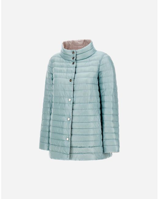 Herno Blue Reversible A-Shape Jacket