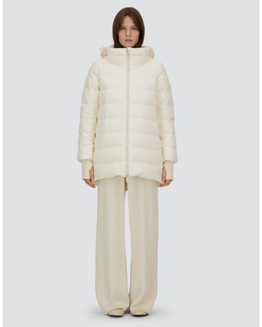 Herno White A-Shape Jacket