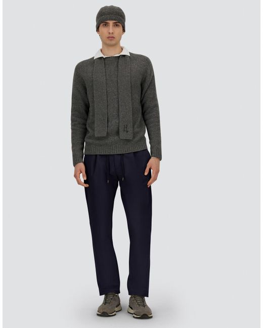 Herno Gray Jersey De 100 % Wool for men