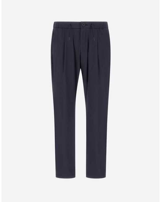 Herno Blue Nylon Maestro Trousers for men