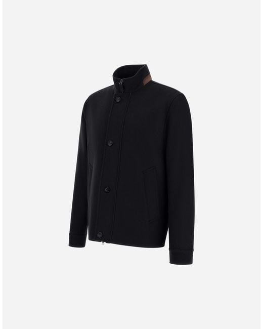 Herno Blue Pure Cashmere Jacket for men