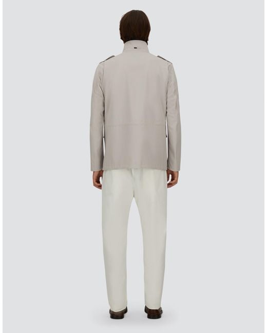 Herno Gray Field Jacket for men