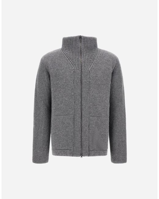 Herno Gray Cardigan for men