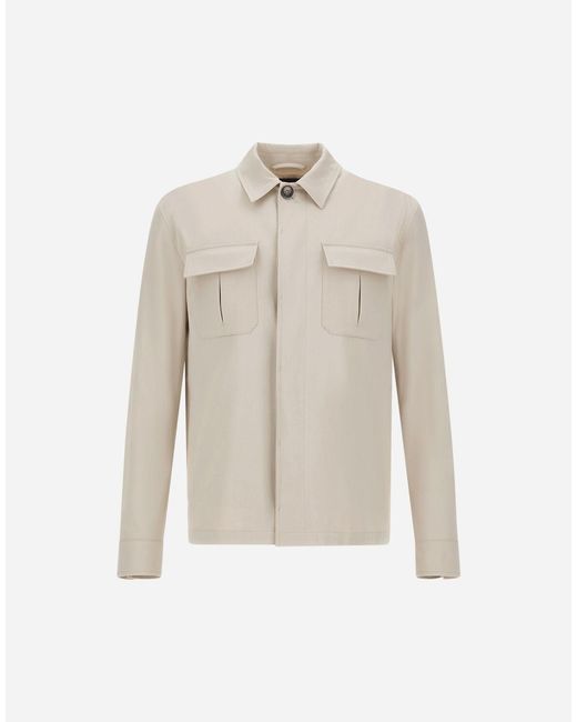 Herno White Shacket for men
