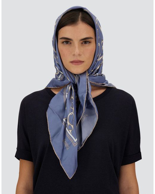 Herno Blue Scarf
