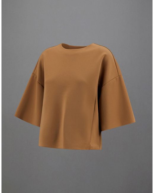 Herno Multicolor Laminar Short-sleeved Sweatshirt In Tech Double