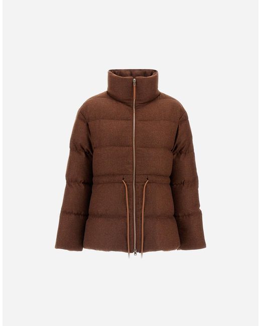 Herno Brown Short Parka
