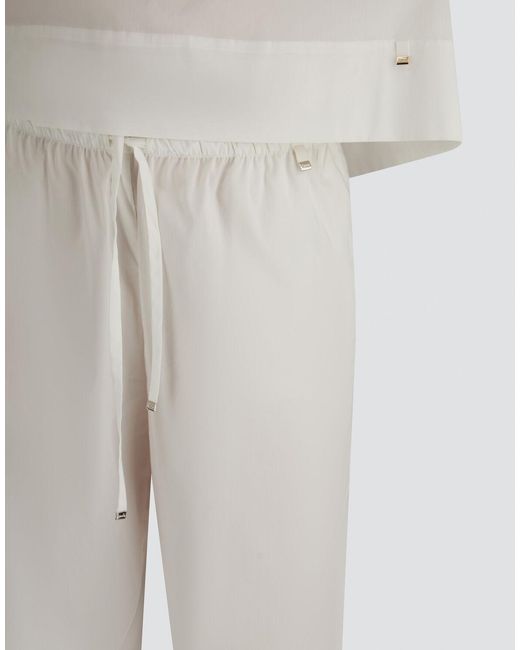 Herno White Trousers
