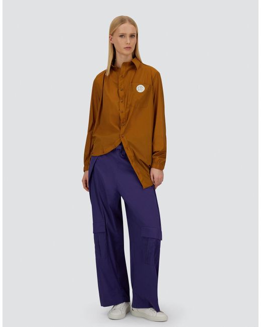 CAMICIA GLOBE IN ECO COTTON FEEL di Herno in Orange