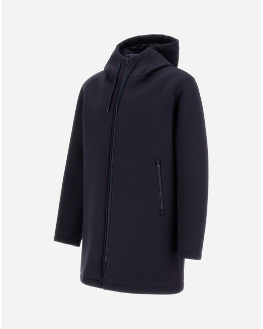 Herno Blue Long Parka for men