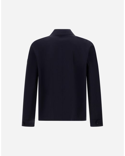 Herno Blue Chaqueta Camisera Para Hombre De Essence