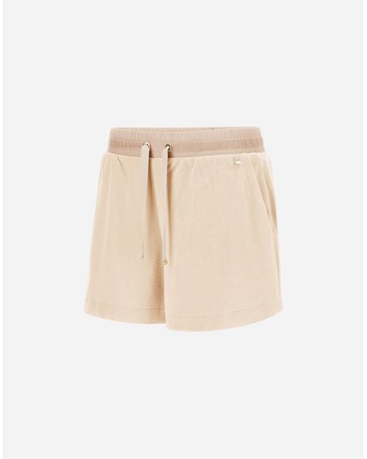 Herno Natural Sponge Effect Sweater Shorts