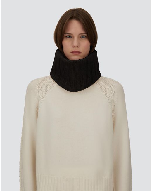Herno Black Neck Warmer