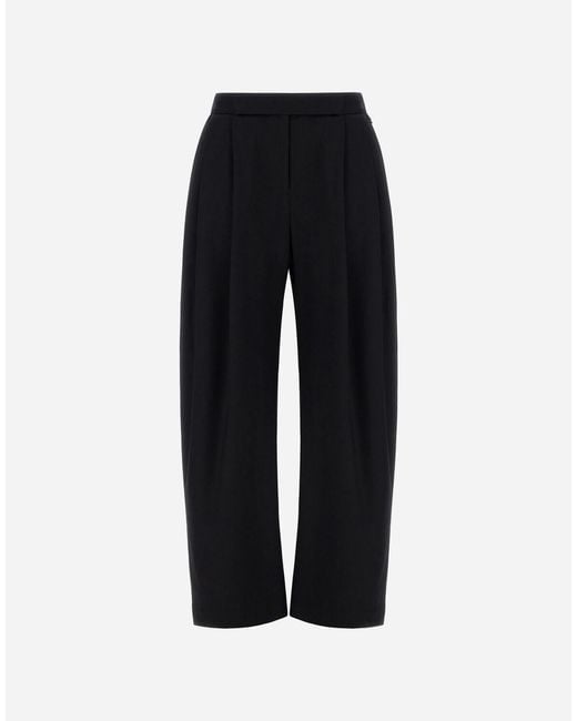 Herno Black Palazzo Trousers