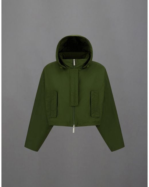 Herno Green Laminar Organic Tech Short Jacket