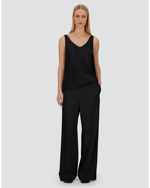TOP RESORT IN ENVERS SATIN di Herno in Black