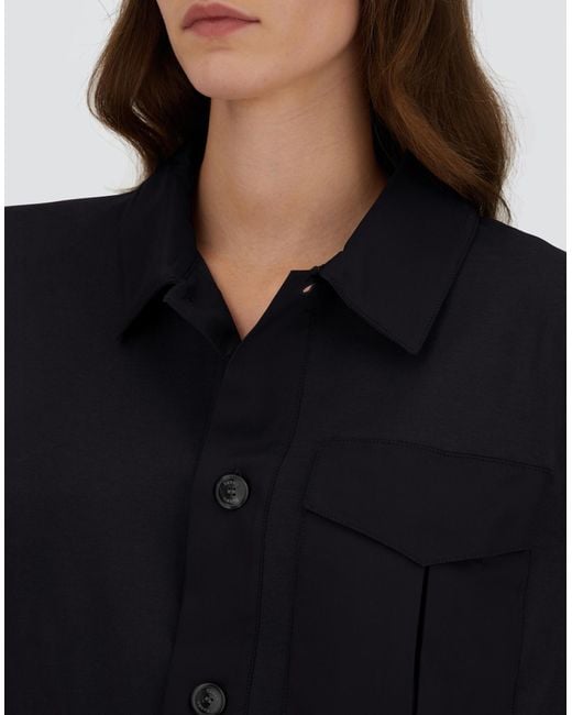 Herno Blue 100% Cotton And Arendelle Interlock Shirt