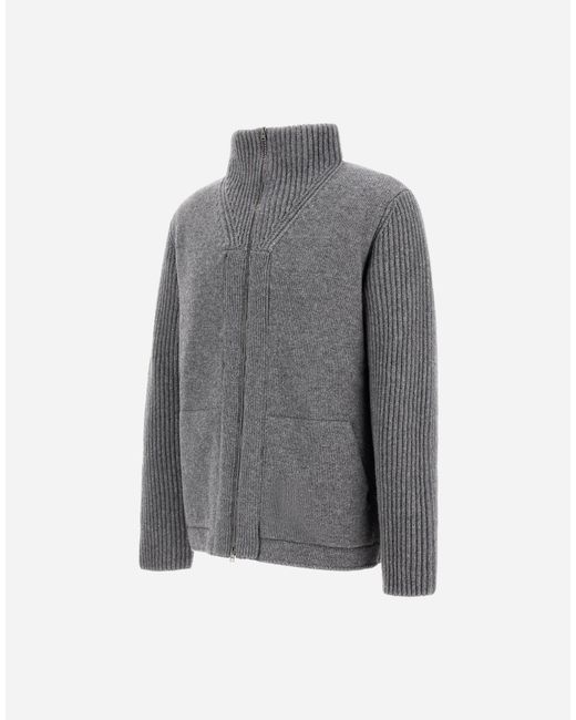Herno Gray Cardigan for men