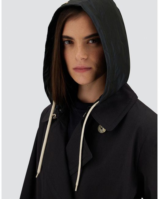 Herno Black Trench Coat