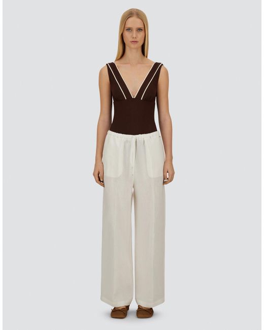 Herno White Resort Trousers