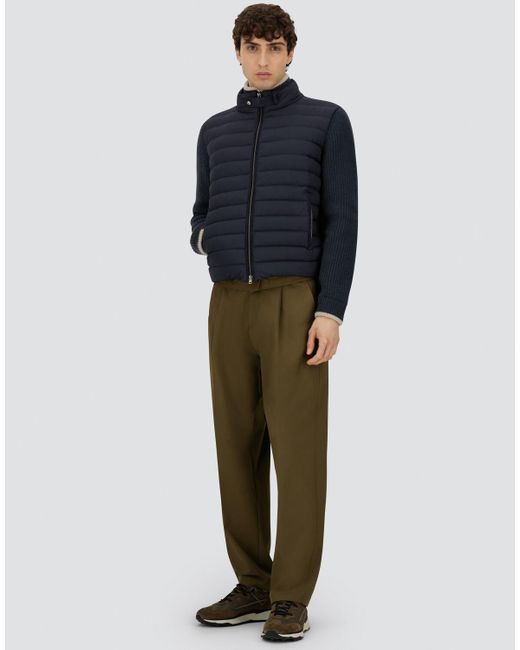 Herno Blue Cob Carded Wool And Arendelle Jacket for men