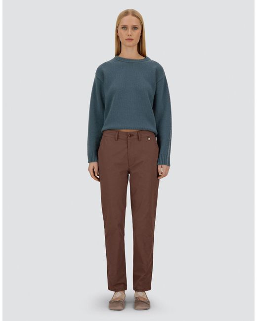 Herno Brown Resort Cotton Feel Trousers