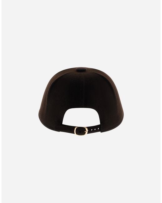 Herno Black Baseballkappe Aus Casual Wool