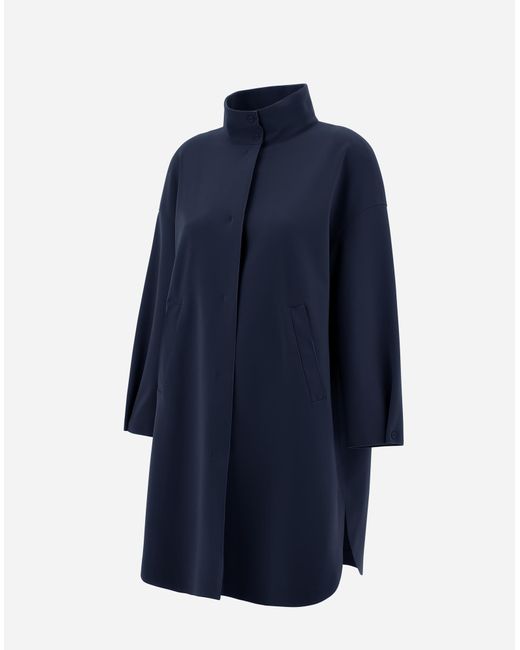 Herno Blue First-act Pef High-neck Coat