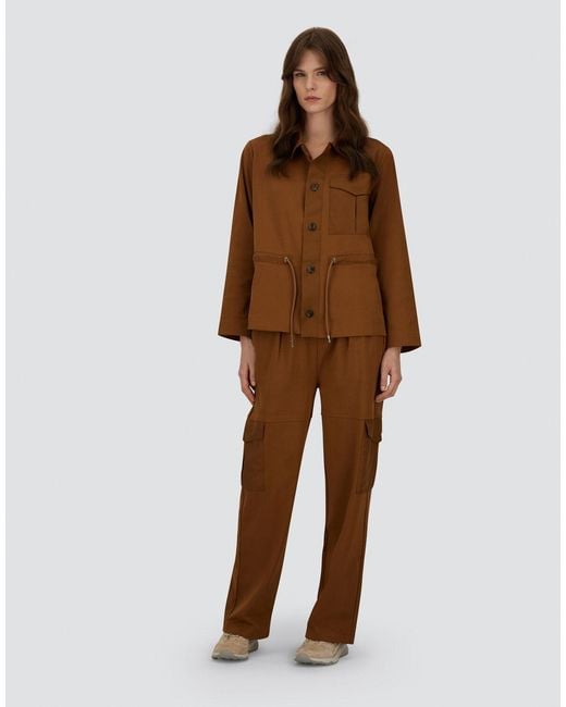 Herno Brown 100% Cotton And Arendelle Interlock Shirt