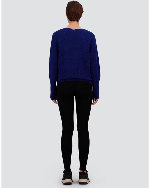 Herno Blue Alpaca And Wool Stocking-Stitch Jumper